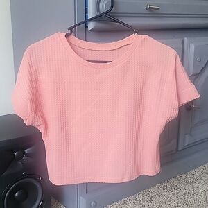 Pink crop shirt